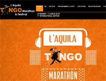 Tablet Screenshot of laquilatangofestival.com